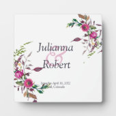 Roze losse bloemplaac fotoplaat (Voorkant)