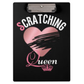 Roze Loterij Krassen Koningin Klembord (Voorkant)