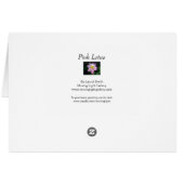 Roze Lotus (Achterkant Horizontaal)