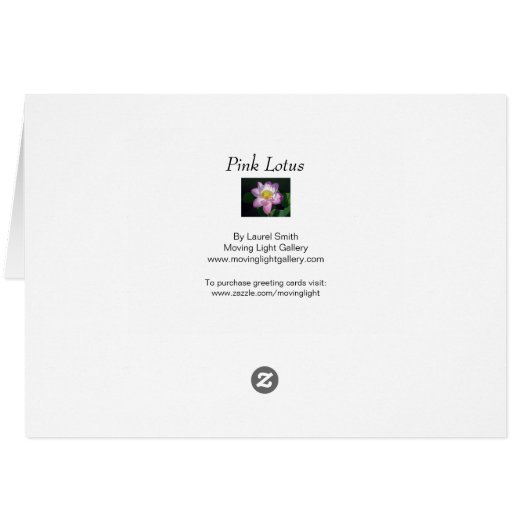 Roze Lotus (Achterkant Horizontaal)