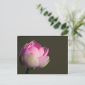 Roze Lotus Aankondigingskaart (Staand voorkant)