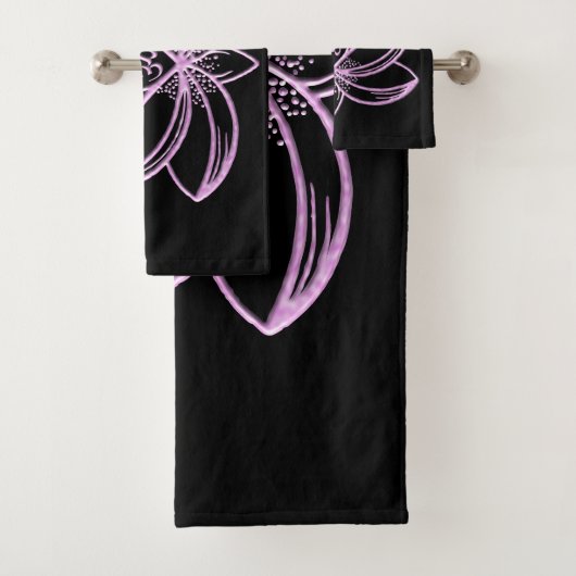 Roze Lotus  Bad Handdoek (Insitu)