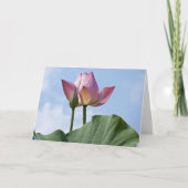 Roze Lotus Bedankt Card (Voorkant)