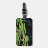 roze lotus black bagagelabel (Voorkant verticaal)