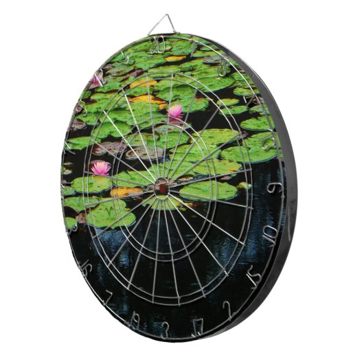 roze lotus black dartbord (Voorkant Rechts)