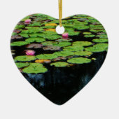 roze lotus black keramisch ornament (Voorkant)
