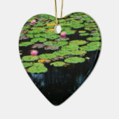 roze lotus black keramisch ornament (Links)