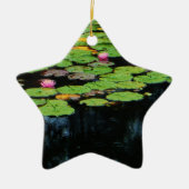 roze lotus black keramisch ornament (Voorkant)