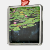 roze lotus black metalen ornament (Links)