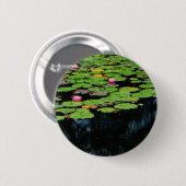 roze lotus black ronde button 5,7 cm (Voorkant /achterkant)