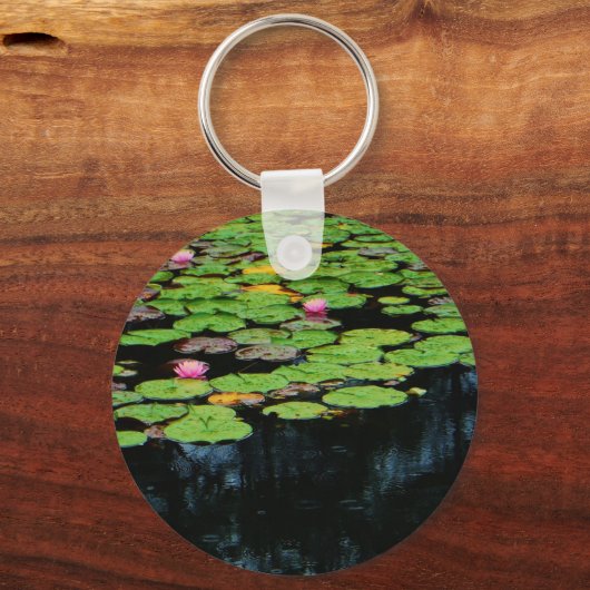 roze lotus black sleutelhanger (Voorkant)