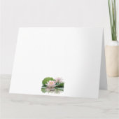 Roze Lotus Bloem Bruidsmeisje Bedankkaart (Achterkant)