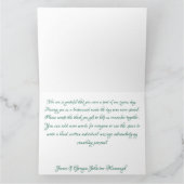 Roze Lotus Bloem Bruidsmeisje Bedankkaart (Binnen)