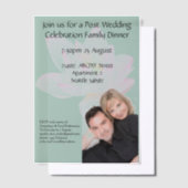 Roze lotus bloem bruiloft reactie vellum uitnodigingen (Offset)