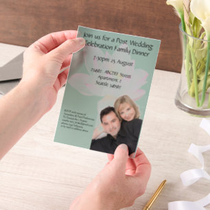 Roze lotus bloem bruiloft reactie vellum uitnodigingen