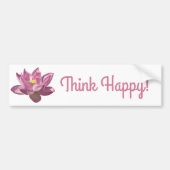 Roze Lotus Bloem IV Bumpersticker (Voorkant)