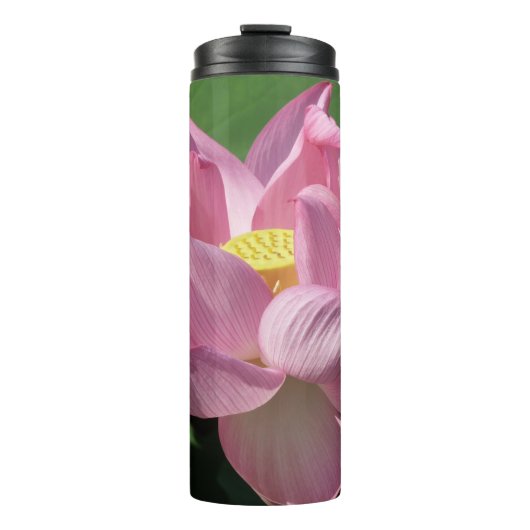 Roze Lotus Bloem IV Thermosbeker (Voorkant)