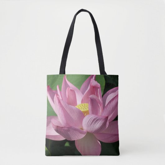 Roze Lotus Bloem IV Tote Bag (Voorkant)