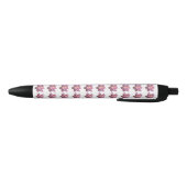 Roze Lotus Bloem IV Zwarte Inkt Pen (Bodem)