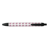 Roze Lotus Bloem IV Zwarte Inkt Pen (Achterkant)
