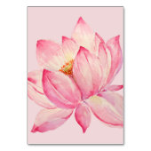 Roze Lotus Bloem Kaart (Achterkant)