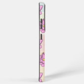 Roze Lotus Bloem Kunst Samsung Galaxy Hoesje (Rechterkant)