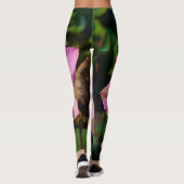 Roze Lotus Bloem Leggings (Achterkant)