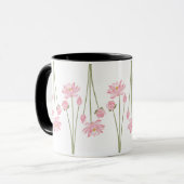 Roze Lotus Bloem Mok (Voorkant links)