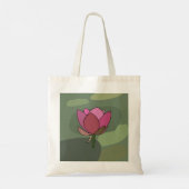 Roze Lotus Bloem Tote Bag (Achterkant)