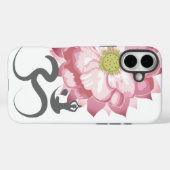 Roze Lotus Bloem Yoga & Zen Kalligrafie Om Aum Case-Mate iPhone Case (Achterkant (horizontaal))
