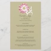Roze Lotus Bloem Yoga & Zen Kalligrafie Om Aum Flyer (Voorkant)
