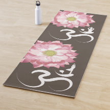 Roze Lotus Bloem Yoga & Zen Kalligrafie Om Aum