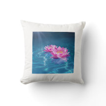 Roze Lotus Bloemen Drijven Op Kristal Blauw Water
