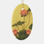 Roze Lotus bloemen Keramisch Ornament (Rechts)