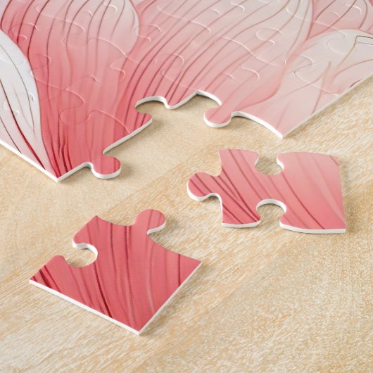 Roze Lotus Bloemen Legpuzzel (Zijkant)