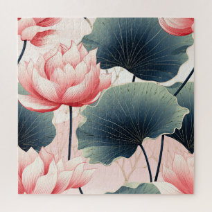 Roze Lotus Bloemen Legpuzzel