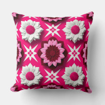 Roze Lotus Bloemmotief voor Rustige Huisdecoratie