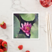 Roze Lotus Bloesem Groen gebladerte Servet (Insitu)