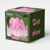 Roze Lotus Bloom Bedankdoosjes (Voorkant Zijde)