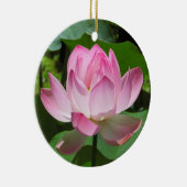 Roze Lotus Bloom Keramisch Ornament (Rechts)