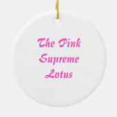 Roze Lotus Bloom Keramisch Ornament (Achterkant)