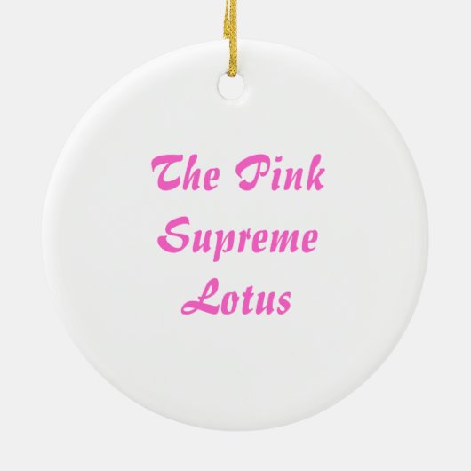 Roze Lotus Bloom Keramisch Ornament (Achterkant)