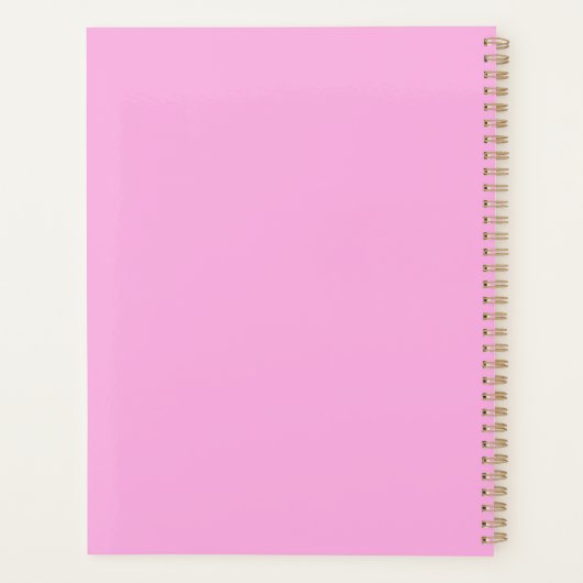 Roze Lotus Bloom Planner (Achterkant)