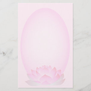 Roze Lotus BLossom Briefpapier