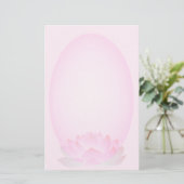 Roze Lotus BLossom Briefpapier (Staand voorkant)