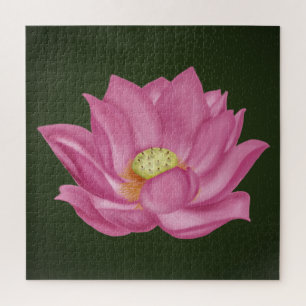 Roze Lotus Blossom Illustratie Legpuzzel