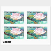 Roze Lotus Blossom Sticker (Vel)