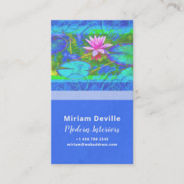 Roze Lotus Blue Namaste Yoga Studio of Designer Visitekaartje