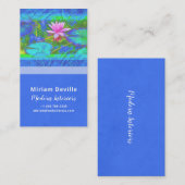 Roze Lotus Blue Namaste Yoga Studio of Designer Visitekaartje (Voorkant / Achterkant)