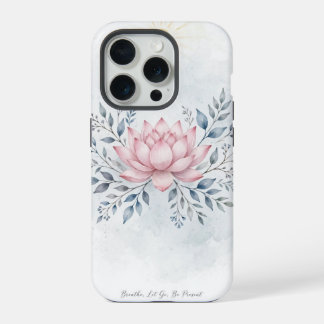 Roze Lotus Boho Hoesje iPhone 15 Pro Case
